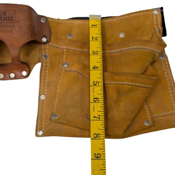 Master Mechanic Leather Tool Belt Master MM370X-3 Double Pouch Adjustable - Picture 9 of 16